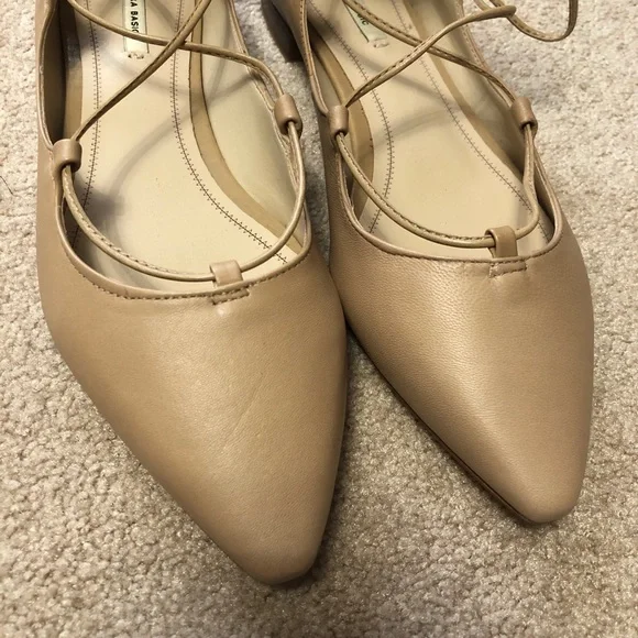 Zara Leather Nude Flats - Picture 6 of 11